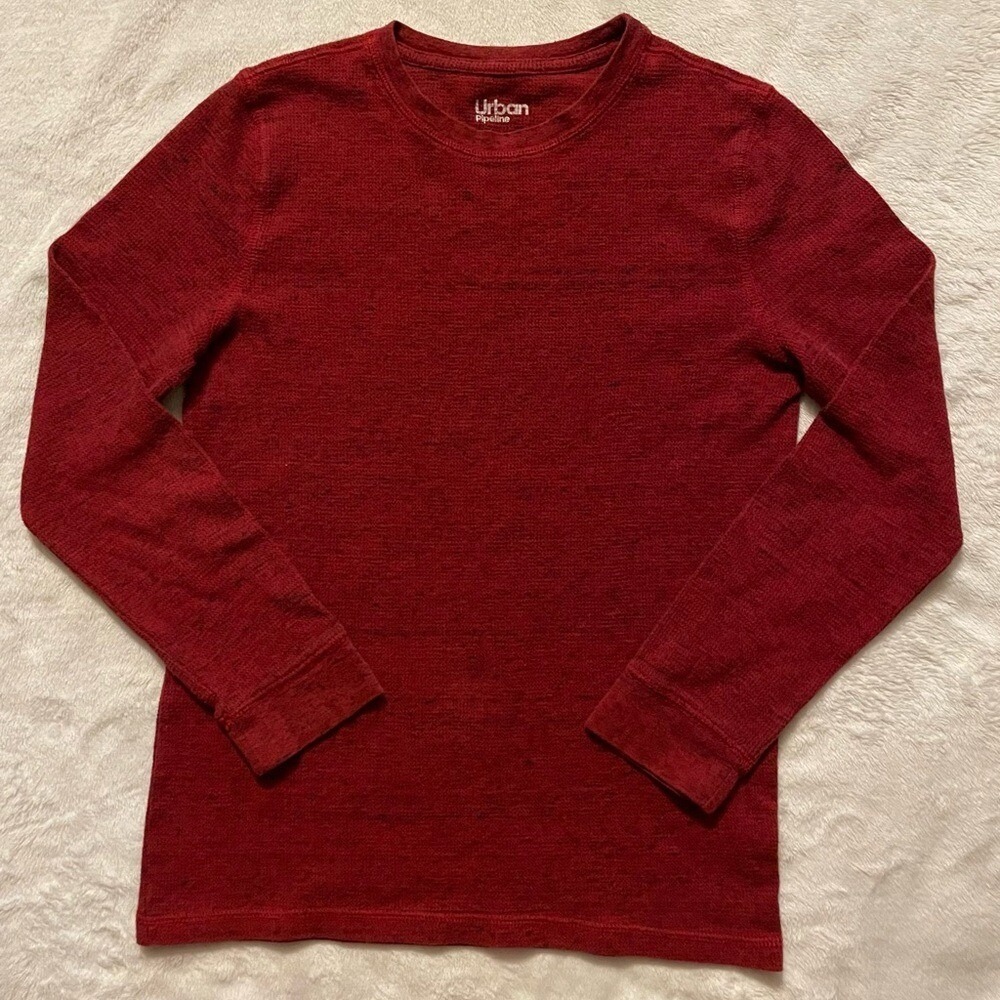 Urban Pipeline‎ Thermal Long Sleeve Shirt Red Boys Youth Size Large